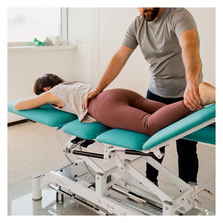 Ferrox Therapieliege Chagall 6 Neo mit Radhebesystem und Rundumschaltung
