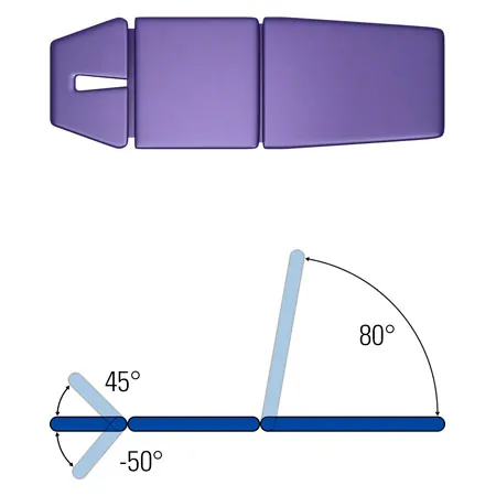 HWK Therapieliege Solid Viernheim Akku 3-tlg., Breite: 80 cm