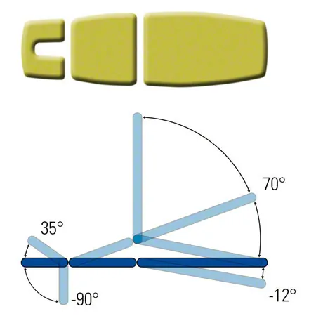 Lojer Therapieliege Capre F3R Electric 3-tlg., Dachstellung, Breite: 65 cm