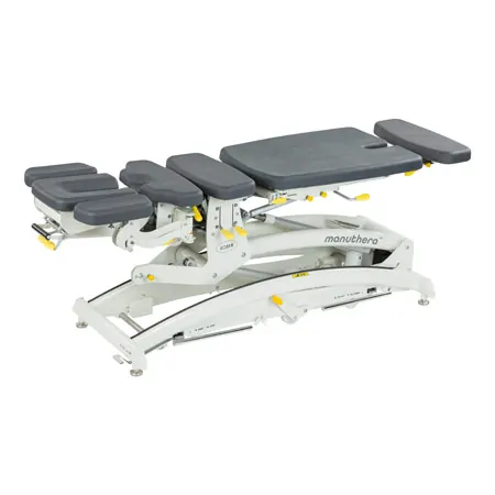 Lojer Therapieliege Manuthera Modell 242, Grauwei mit Elektroantrieb