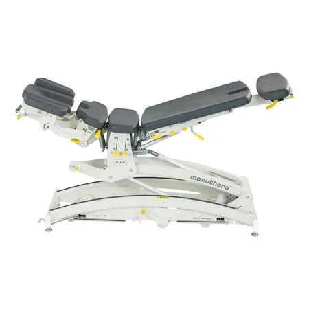 Lojer Therapieliege Manuthera Modell 242, Grauwei mit Elektroantrieb