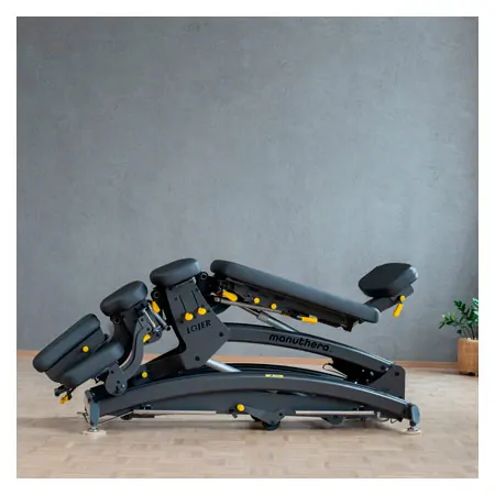  Lojer Therapieliege Manuthera Modell 242, Anthrazit mit Elektroantrieb