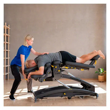  Lojer Therapieliege Manuthera Modell 242, Anthrazit mit Elektroantrieb