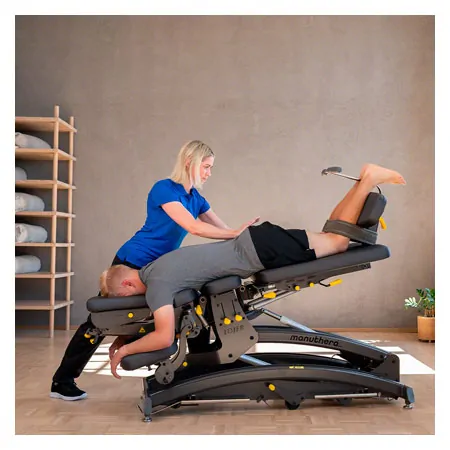  Lojer Therapieliege Manuthera Modell 242, Anthrazit mit Elektroantrieb