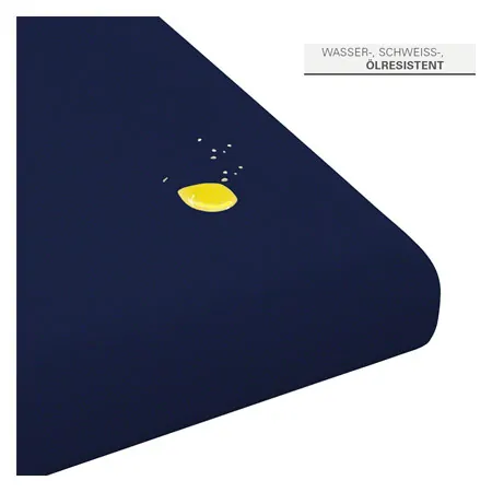 �lresistenter Liegenbezug mit PU-Beschichtung, 200x65 cm, blau
