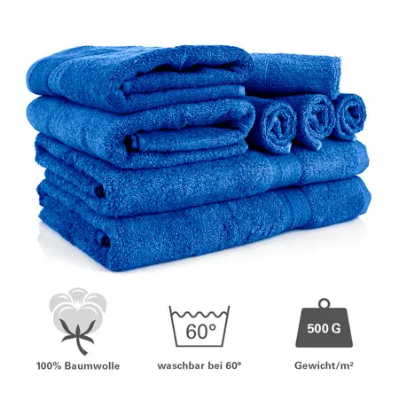 Handtuch Set 8-tlg., 4 Stck 30x30 cm, 2 Stck 140x70 cm und 2 Stck 100x50 cm