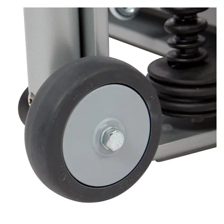 Posturomed 202 mit Haltegelnder, 60x60 cm, silber