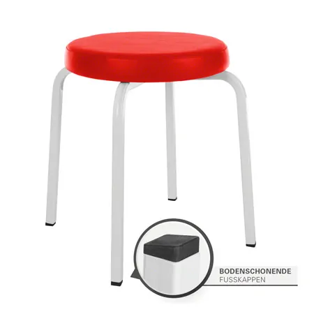 Gymnastikhocker Exklusiv mit Komfort-Polster,  38 cm
