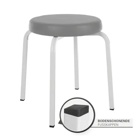 Gymnastikhocker Exklusiv mit Komfort-Polster,  38 cm