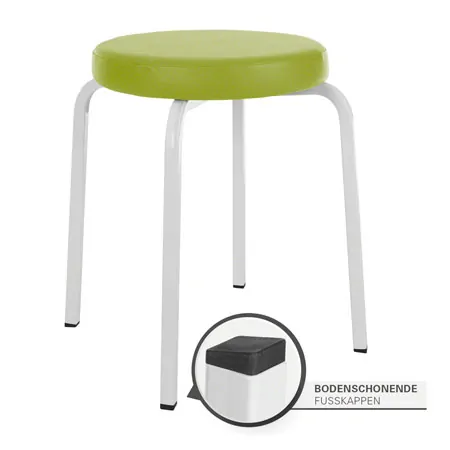Gymnastikhocker Exklusiv mit Komfort-Polster,  38 cm