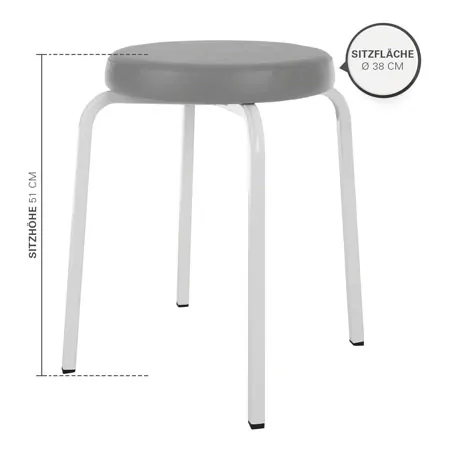 Gymnastikhocker Exklusiv mit Komfort-Polster,  38 cm