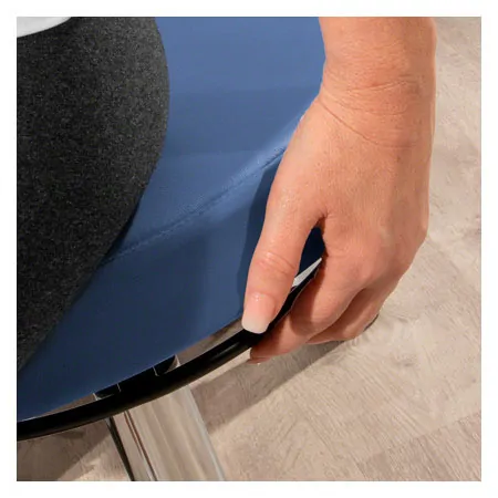 Drehhocker Exklusiv mit Komfort-Polster und Rollen