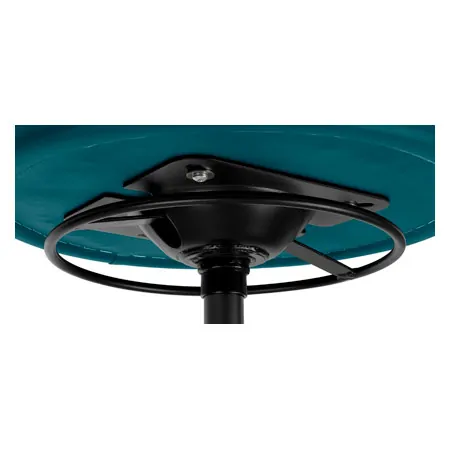 Drehhocker Exklusiv mit Komfort-Polster und Rollen