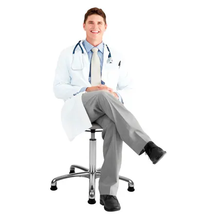 Drehhocker Exklusiv mit Komfort-Polster und Gleitern