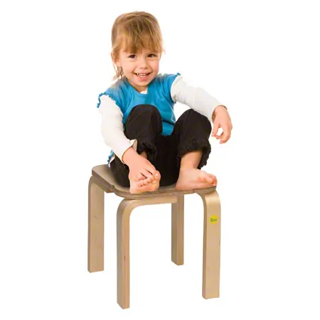 Erzi Hocker 30 aus Formholz, 27x27 cm, Sitzhhe 30 cm