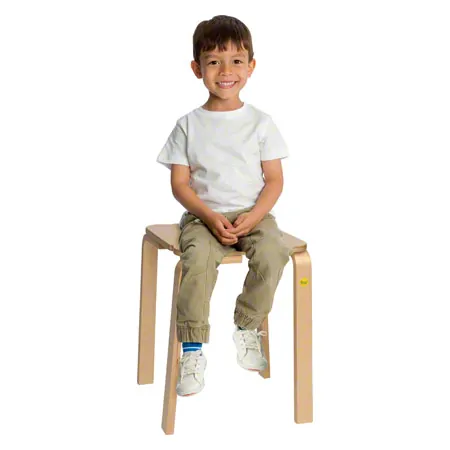 Erzi Hocker 48 aus Formholz, 36x36 cm, Sitzhhe 48 cm