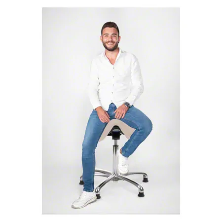 Sattelhocker mit Polster, Exklusiv mit Gleitern