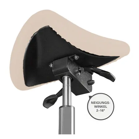 Sattelhocker mit Polster, Exklusiv mit Gleitern