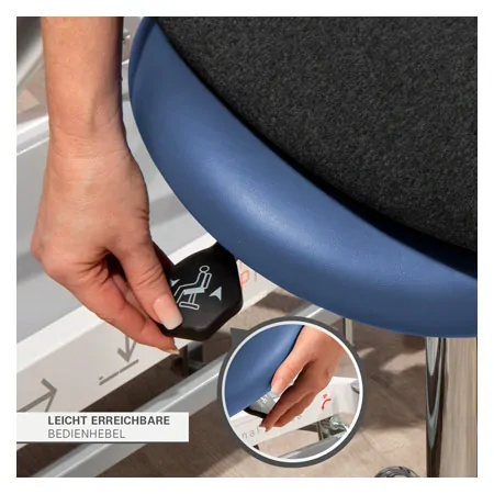 Sattelhocker mit Polster, Exklusiv mit Gleitern