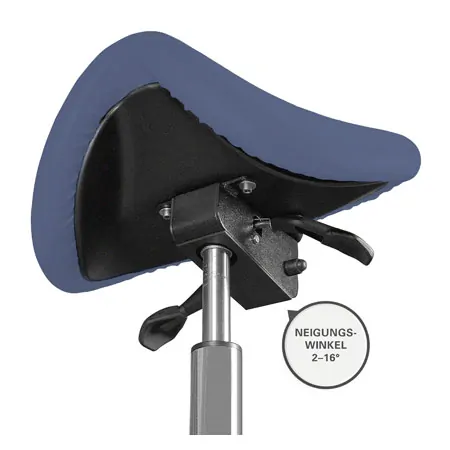 Sattelhocker mit Polster, Exklusiv mit Gleitern