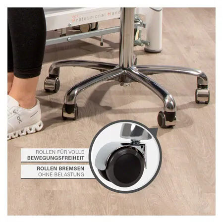 Sattelhocker mit Polster, Exklusiv mit Rollen