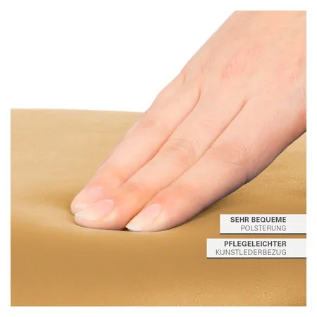 Drehhocker Standard mit Polster und Gleitern