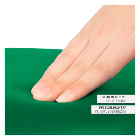 Drehhocker Standard mit Polster und Rollen