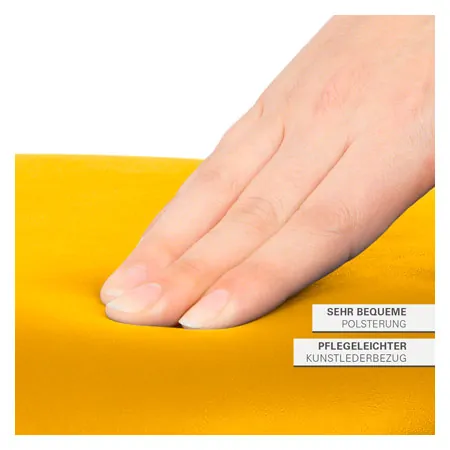 Drehhocker Standard mit Polster und Rollen