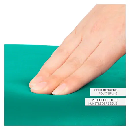 Drehhocker Standard mit Polster und Rollen