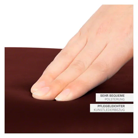 Drehhocker Standard mit Polster und Rollen