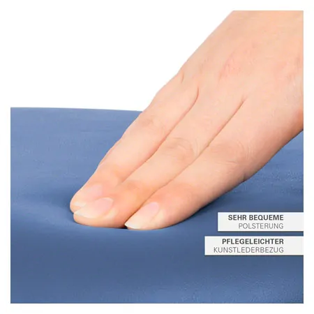 Drehhocker Standard mit Polster und Rollen