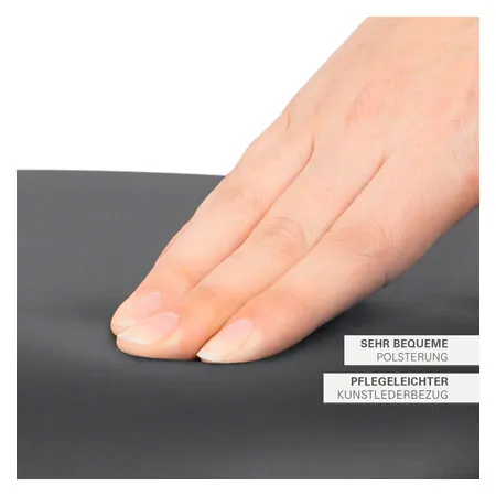 Drehhocker Standard mit Polster und Rollen