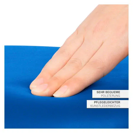 Gymnastikhocker Standard mit Polster,    38 cm, Gestellfarbe anthrazit