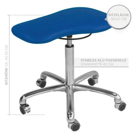 Therapiehocker mit Polster, Exklusiv mit Rollen