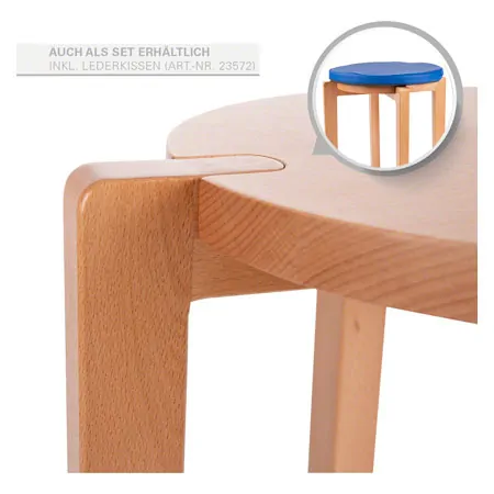 Gymnastikhocker aus Holz,    32 cm