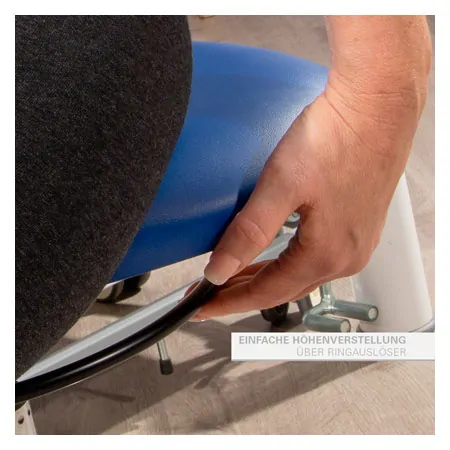 Therapiehocker mit Polster, Standard mit Gleitern