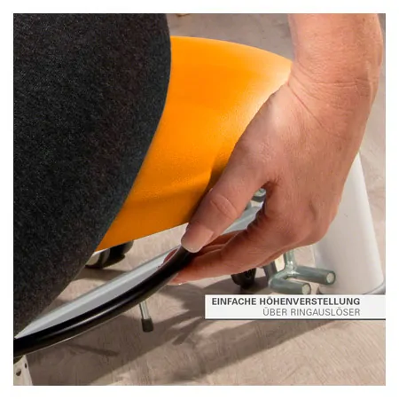 Therapiehocker mit Polster, Standard mit Rollen