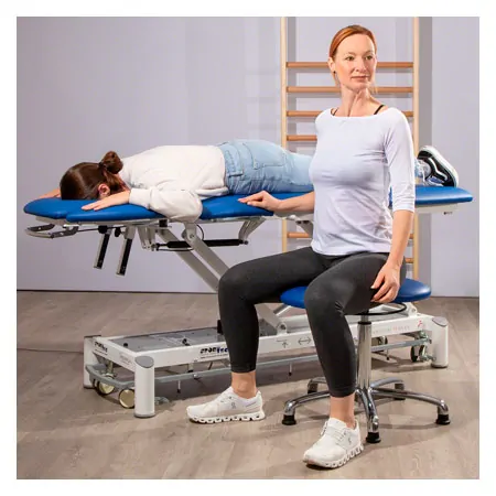 Therapiehocker mit Polster, Exklusiv mit Gleitern