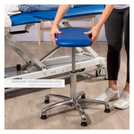 Therapiehocker mit Polster, Exklusiv mit Gleitern