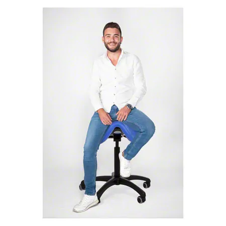 Sattelhocker mit Polster, Standard mit Rollen