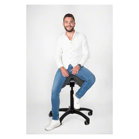 Sattelhocker mit Polster, Standard mit Rollen