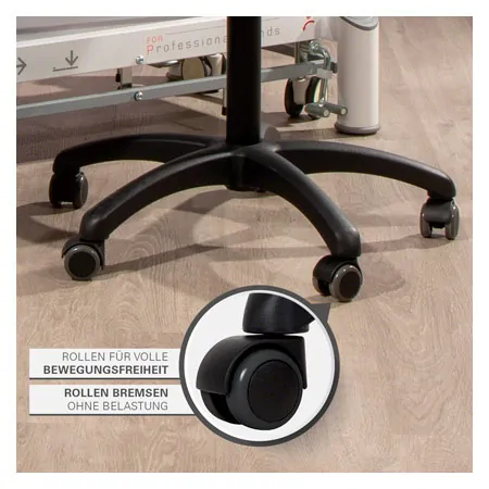 Sattelhocker mit Polster, Standard mit Rollen