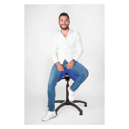 Sattelhocker mit Polster, Standard mit Gleitern
