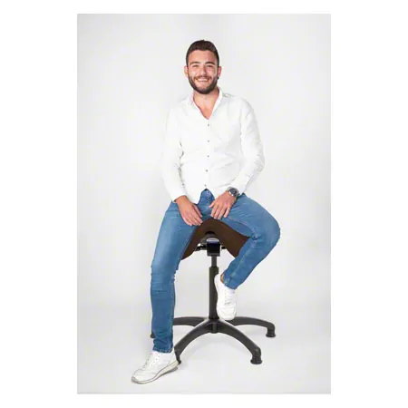 Sattelhocker mit Polster, Standard mit Gleitern