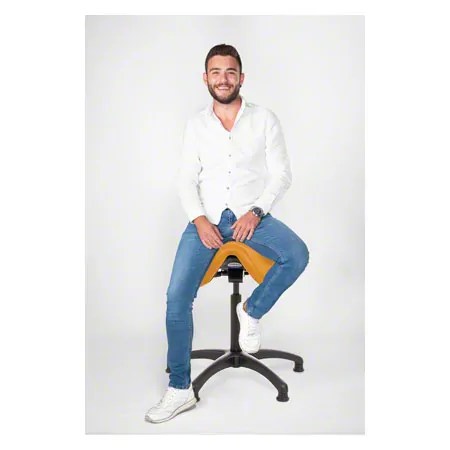 Sattelhocker mit Polster, Standard mit Gleitern