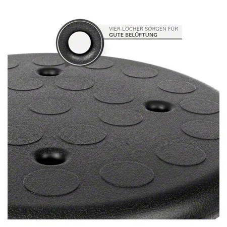 Mehrzweckhocker Standard mit PU-Sitzflche,  35 cm, Gestellfarbe wei