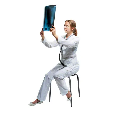 Mehrzweckhocker Standard mit PU-Sitzflche,  35 cm, Gestellfarbe anthrazit
