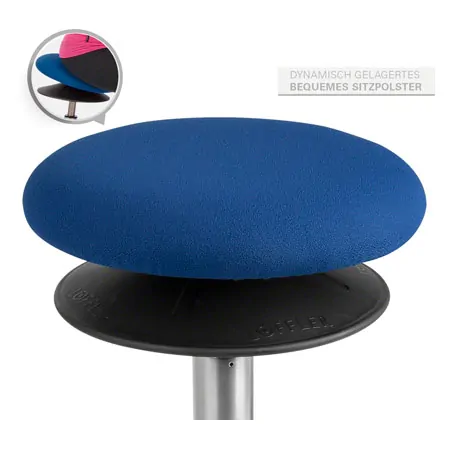 Ergo Pendelhocker Standard,  30 cm, blau