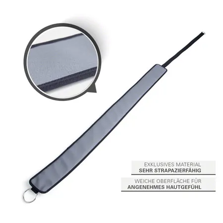 Sport-Tec Beckengurt, LxB 100x8 cm, schwarz/grau