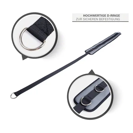 Sport-Tec Beckengurt, LxB 100x8 cm, schwarz/grau